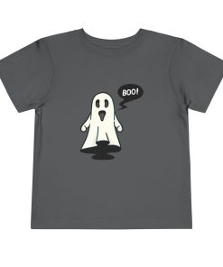 Ghost saying Boo! on a shirt in the color Graphite - Memento Mary