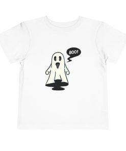 Ghost saying Boo! on a shirt in the color White - Memento Mary